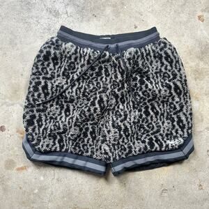 Nike Premium Basketball Leopard Moon Fossil Shorts Grey DQ6176-087 Size L